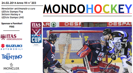 Newsletter “MondoHockey” del 24 febbraio 2014