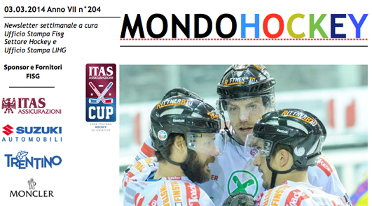 Newsletter “MondoHockey” del 3 marzo 2014
